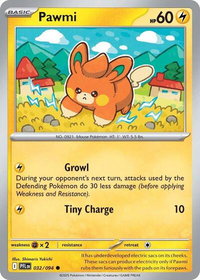 Pawmi - ME02: Phantasmal Flames (PFL) #032/094 - Common Pokémon Trading Card