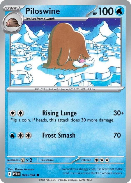 Piloswine - ME02: Phantasmal Flames Pokémon trading card