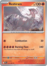 Reshiram - ME02: Phantasmal Flames (PFL) #017/094 - Rare Pokémon Trading Card