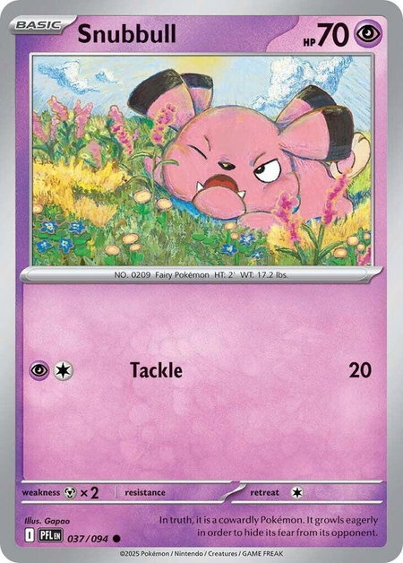 Snubbull - ME02: Phantasmal Flames Pokémon trading card