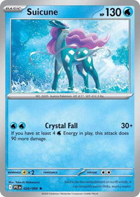 Suicune - ME02: Phantasmal Flames (PFL) #026/094 - Rare Pokémon Trading Card