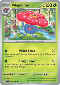 Vileplume - ME02: Phantasmal Flames (PFL) #003/094 - Rare Pokémon Trading Card