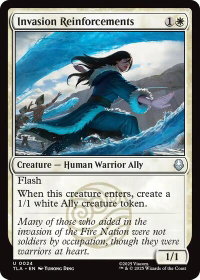 Invasion Reinforcements - Avatar: The Last Airbender (TLA) #24 - Uncommon Magic: The Gathering Trading Card