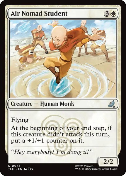 Air Nomad Student trading card from Avatar: The Last Airbender: Eternal-Legal Air Nomad Student - Avatar: The Last Airbender: Eternal-Legal Magic: The Gathering trading card