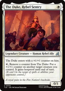 The Duke, Rebel Sentry - Avatar: The Last Airbender: Eternal-Legal (TLE) #76 - Uncommon Magic: The Gathering Trading Card