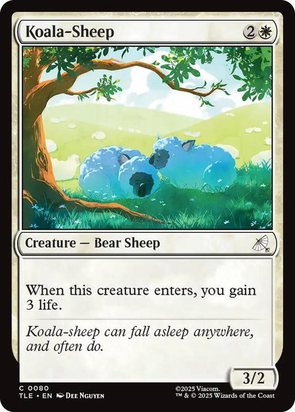 Koala-Sheep trading card from Avatar: The Last Airbender: Eternal-Legal Koala-Sheep - Avatar: The Last Airbender: Eternal-Legal Magic: The Gathering trading card