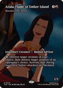 Azula, Flame of Ember Island - Diaochan, Artful Beauty (Borderless) - Avatar: The Last Airbender: Eternal-Legal (TLE) #27 - Mythic Rare Magic: The Gathering Trading Card