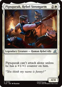 Pipsqueak, Rebel Strongarm - Avatar: The Last Airbender: Eternal-Legal (TLE) #82 - Uncommon Magic: The Gathering Trading Card