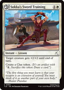 Sokka's Sword Training - Avatar: The Last Airbender: Eternal-Legal (TLE) #84 - Common Magic: The Gathering Trading Card