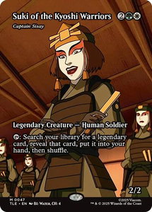 Suki of the Kyoshi Warriors - Captain Sisay (Borderless) - Avatar: The Last Airbender: Eternal-Legal (TLE) #47 - Mythic Rare Magic: The Gathering Trading Card