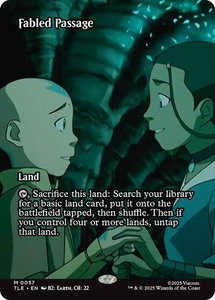 Fabled Passage (Borderless) - Avatar: The Last Airbender: Eternal-Legal (TLE) #57 - Mythic Rare Magic: The Gathering Trading Card