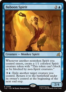 Baboon Spirit - Avatar: The Last Airbender: Eternal-Legal (TLE) #89 - Rare Magic: The Gathering Trading Card