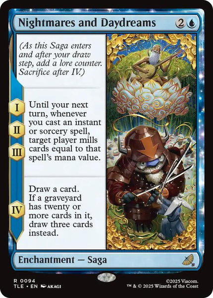 Nightmares and Daydreams trading card from Avatar: The Last Airbender: Eternal-Legal Nightmares and Daydreams - Avatar: The Last Airbender: Eternal-Legal Magic: The Gathering trading card