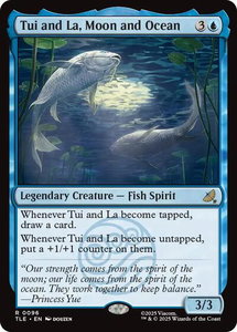 Tui and La, Moon and Ocean - Avatar: The Last Airbender: Eternal-Legal (TLE) #96 - Rare Magic: The Gathering Trading Card