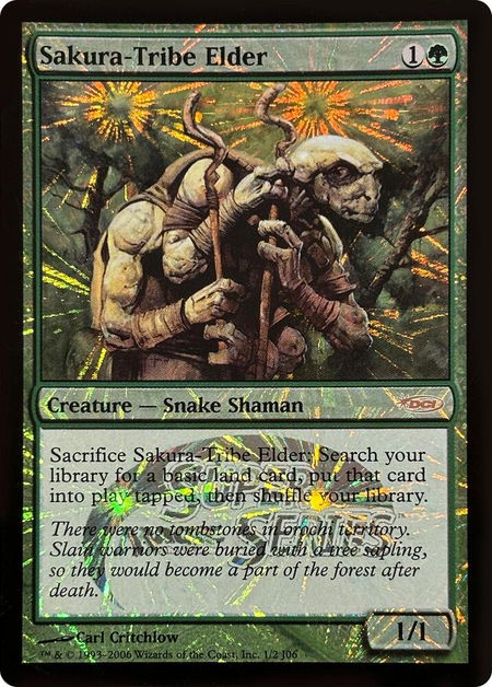 Sakura-Tribe Elder (Super Series) trading card from Junior Series Promos Sakura-Tribe Elder (Super Series) - Junior Series Promos Magic: The Gathering trading card