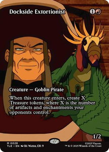 Dockside Extortionist (Borderless) - Avatar: The Last Airbender: Eternal-Legal (TLE) #28 - Mythic Rare Magic: The Gathering Trading Card