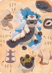 Appa, Steadfast Guardian Art Card (Gold-Stamped Signature) - Art Series: Avatar: The Last Airbender (ASTLA) #32 - Special Magic: The Gathering Trading Card