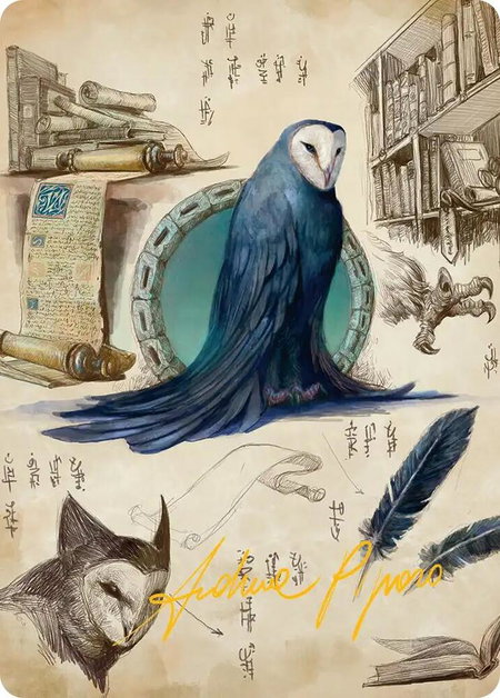 Wan Shi Tong, Librarian Art Card (Gold-Stamped Signature) trading card from Art Series: Avatar: The Last Airbender Wan Shi Tong, Librarian Art Card (Gold-Stamped Signature) - Art Series: Avatar: The Last Airbender Magic: The Gathering trading card