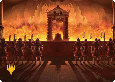 Fire Lord Ozai Art Card (Gold-Stamped Planeswalker Symbol) trading card from Art Series: Avatar: The Last Airbender Fire Lord Ozai Art Card (Gold-Stamped Planeswalker Symbol) - Art Series: Avatar: The Last Airbender Magic: The Gathering trading card