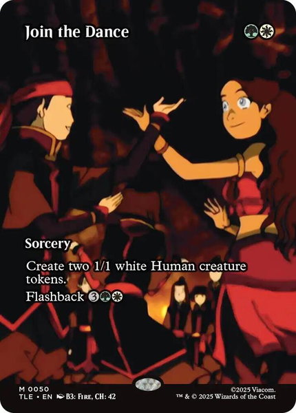 Join the Dance (Borderless) trading card from Avatar: The Last Airbender: Eternal-Legal Join the Dance (Borderless) - Avatar: The Last Airbender: Eternal-Legal Magic: The Gathering trading card