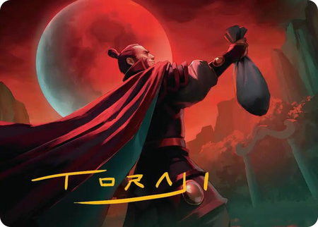 Zhao, the Moon Slayer Art Card (Gold-Stamped Signature) trading card from Art Series: Avatar: The Last Airbender Zhao, the Moon Slayer Art Card (Gold-Stamped Signature) - Art Series: Avatar: The Last Airbender Magic: The Gathering trading card