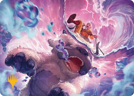 Storm of Memories Art Card (Gold-Stamped Planeswalker Symbol) - Art Series: Avatar: The Last Airbender Magic: The Gathering trading card