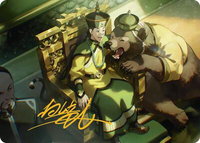 The Earth King Art Card (Gold-Stamped Signature) - Art Series: Avatar: The Last Airbender (ASTLA) #15 - Special Magic: The Gathering Trading Card