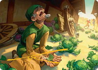Unlucky Cabbage Merchant Art Card (Gold-Stamped Signature) - Art Series: Avatar: The Last Airbender (ASTLA) #19 - Special Magic: The Gathering Trading Card