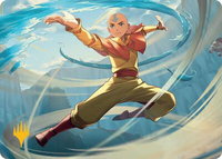Aang, Swift Savior Art Card (Gold-Stamped Planeswalker Symbol) - Art Series: Avatar: The Last Airbender (ASTLA) #20 - Special Magic: The Gathering Trading Card
