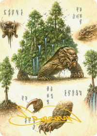 The Lion-Turtle Art Card (Gold-Stamped Signature) - Art Series: Avatar: The Last Airbender (ASTLA) #37 - Special Magic: The Gathering Trading Card