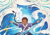 Katara, Water Tribe's Hope Art Card (Gold-Stamped Signature) - Art Series: Avatar: The Last Airbender (ASTLA) #48 - Special Magic: The Gathering Trading Card