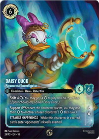Daisy Duck - Paranormal Investigator (Store Championship) - Disney Lorcana Promo Cards (DLPC) #24 - Promo Disney Lorcana Trading Card
