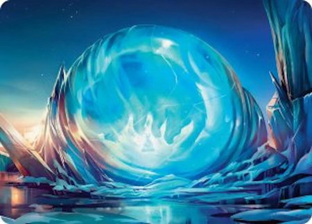 Aang's Iceberg Art Card trading card from Art Series: Avatar: The Last Airbender Aang's Iceberg Art Card - Art Series: Avatar: The Last Airbender Magic: The Gathering trading card