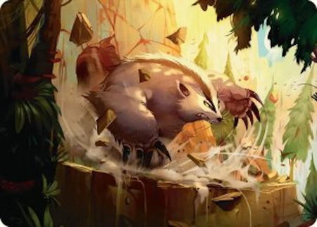 Badgermole Art Card - Art Series: Avatar: The Last Airbender Magic: The Gathering trading card