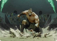 The Boulder, Ready to Rumble Art Card - Art Series: Avatar: The Last Airbender (ASTLA) #13 - Special Magic: The Gathering Trading Card