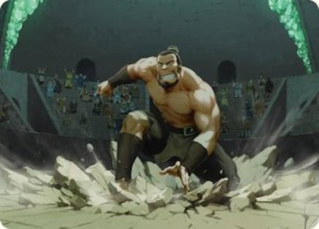 The Boulder, Ready to Rumble Art Card - Art Series: Avatar: The Last Airbender Magic: The Gathering trading card