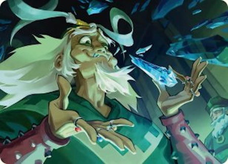 Bumi, King of Three Trials Art Card - Art Series: Avatar: The Last Airbender Magic: The Gathering trading card