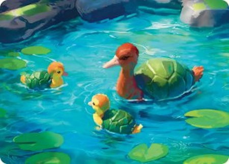 Turtle-Duck Art Card trading card from Art Series: Avatar: The Last Airbender Turtle-Duck Art Card - Art Series: Avatar: The Last Airbender Magic: The Gathering trading card