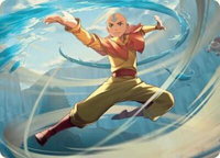 Aang, Swift Savior Art Card - Art Series: Avatar: The Last Airbender (ASTLA) #20 - Special Magic: The Gathering Trading Card