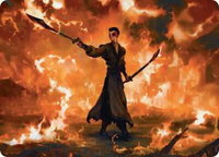 Zuko, Conflicted Art Card - Art Series: Avatar: The Last Airbender (ASTLA) #24 - Special Magic: The Gathering Trading Card