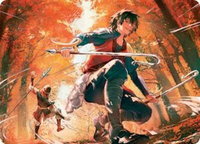 Jet, Rebel Leader Art Card - Art Series: Avatar: The Last Airbender (ASTLA) #26 - Special Magic: The Gathering Trading Card