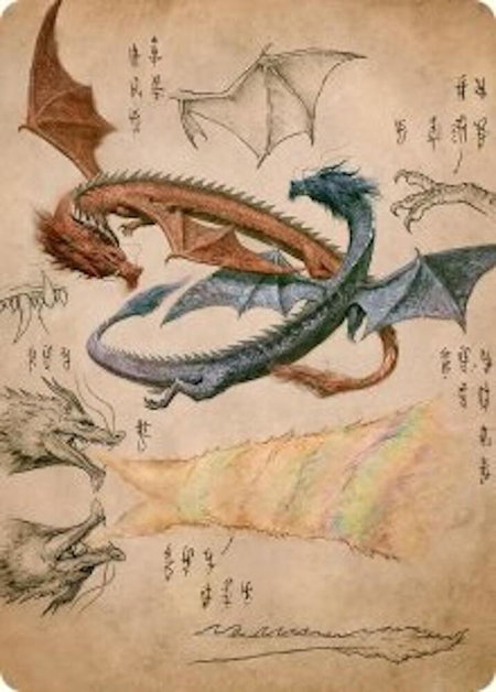 Ran and Shaw Art Card - Art Series: Avatar: The Last Airbender Magic: The Gathering trading card