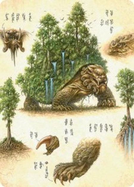 The Lion-Turtle Art Card - Art Series: Avatar: The Last Airbender Magic: The Gathering trading card