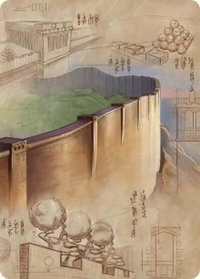 The Walls of Ba Sing Se Art Card - Art Series: Avatar: The Last Airbender (ASTLA) #38 - Special Magic: The Gathering Trading Card