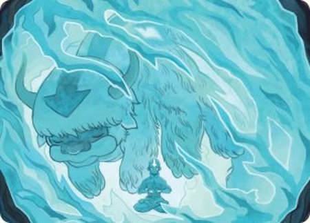 Aang's Iceberg 2 Art Card trading card from Art Series: Avatar: The Last Airbender Aang's Iceberg 2 Art Card - Art Series: Avatar: The Last Airbender Magic: The Gathering trading card