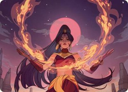 Firebending Student Art Card trading card from Art Series: Avatar: The Last Airbender Firebending Student Art Card - Art Series: Avatar: The Last Airbender Magic: The Gathering trading card