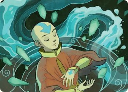 Aang, at the Crossroads Art Card trading card from Art Series: Avatar: The Last Airbender Aang, at the Crossroads Art Card - Art Series: Avatar: The Last Airbender Magic: The Gathering trading card