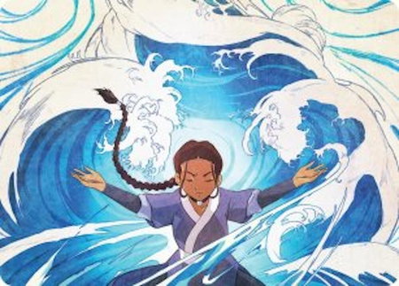 Katara, Water Tribe's Hope Art Card trading card from Art Series: Avatar: The Last Airbender Katara, Water Tribe's Hope Art Card - Art Series: Avatar: The Last Airbender Magic: The Gathering trading card