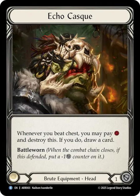 Echo Casque - Armory Deck: Rhinar Flesh and Blood trading card