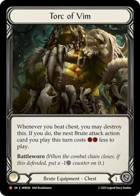 Torc of Vim - Armory Deck: Rhinar Flesh and Blood trading card